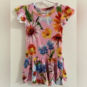 Posh Peanut Flower Twirl Dress with Bodysuit 12-18 Months